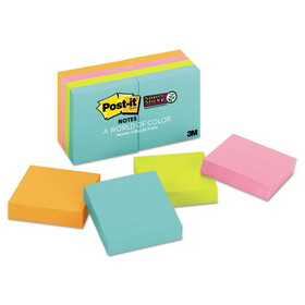 Post-it Notes Super Sticky 622-8SSMIA Pads in Miami Colors, 2 x 2, 90/Pad, 8 Pads/Pack