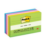 Post-It MMM6355AU Original Pads In Jaipur Colors, 3 X 5, Lined, 100-Sheet, 5/pack