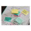 Post-It MMM653AST Original Pads In Marseille Colors, 1 1/2 X 2, 100-Sheet, 12/pack, Price/PK
