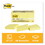 3M MMM653YW Original Pads in Canary Yellow, 1.38" x 1.88", 100 Sheets/Pad, 12 Pads/Pack, Price/PK
