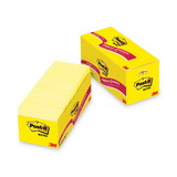 3M/COMMERCIAL TAPE DIV. MMM65418CP Original Pads In Canary Yellow, Cabinet Pack, 3 X 3, 90-Sheet, 18/pack