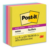 Post-it MMM6545SSJOY Note Pads in Summer Joy Collection Colors, 3