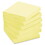 3M/COMMERCIAL TAPE DIV. MMM654RPYW Greener Original Recycled Note Pads, 3 X 3, Canary Yellow, 100-Sheet, 12/pack, Price/PK