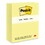 3M/COMMERCIAL TAPE DIV. MMM655YW Original Pads In Canary Yellow, 3 X 5, 100-Sheet, 12/pack, Price/PK