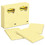 3M MMM659YW Original Pads in Canary Yellow, 4" x 6", 100 Sheets/Pad, 12 Pads/Pack, Price/PK