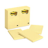 3M/COMMERCIAL TAPE DIV. MMM660YW Original Pads In Canary Yellow, Lined, 4 X 6, 100-Sheet, 12/pack