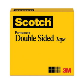 Scotch MMM665121296 Double-Sided Tape, 1/2" X 1296", 3" Core, Clear