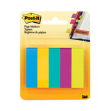 Post-It MMM6705AU Page Flag Markers, Assorted Colors,100 Flags/Pad, 5 Pads/Pack