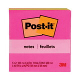 Post-it MMM6755LAN Original Pads in Poptimistic Collection Colors, 4