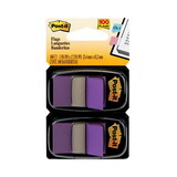 Post-It MMM680PU2 Standard Page Flags in Dispenser, Purple, 50 Flags/Dispenser, 2 Dispensers/Pack