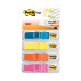 Post-It MMM6834ABX Highlighting Page Flags, 4 Bright Colors, 4 Dispensers, 1/2