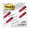 Post-It MMM684RDSH Arrow Message 1/2" Page Flags In Dispenser, "sign Here", Red, 80/pack, Price/PK