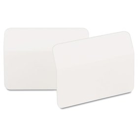 Post-It MMM686A50WH Angled Tabs, 2 X 1 1/2, White, 50/pack