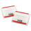 3M/COMMERCIAL TAPE DIV. MMM686F50RD File Tabs, 2 X 1 1/2, Lined, Red, 50/pack, Price/PK