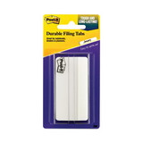 Post-It MMM686F50WH3IN File Tabs, 3 X 1 1/2, White, 50/pack