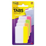 Post-It MMM686PLOY Solid Color Tabs, 1/5-Cut, Assorted Bright Colors, 2