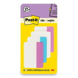 Post-It MMM686PWAV Solid Color Tabs, 1/5-Cut, Assorted Pastel Colors, 2