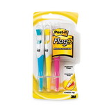 Post-It MMM689HL3 Flag + Highlighter, Blue/pink/yellow, 50 Flags, 3/pack