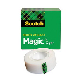 3M/COMMERCIAL TAPE DIV. MMM810341296 Magic Tape, 3/4" X 1296", 1" Core, Clear