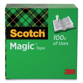 Scotch MMM810342592 Magic Tape, 3/4" X 2592", 3" Core, Clear