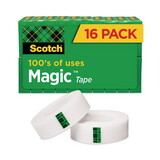 3M/COMMERCIAL TAPE DIV. MMM810K16 Magic Tape Value Pack, 3/4