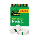 Scotch MMM810K3 Magic Tape Refill, 3/4