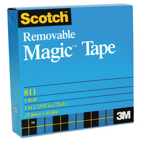 3M/COMMERCIAL TAPE DIV. MMM811341296 Removable Tape, 3/4" X 1296", 1" Core, Transparent
