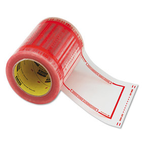 3M/COMMERCIAL TAPE DIV. MMM82405 Pouch Tape, 5" X 6", Transparent W/orange Border, 500/roll