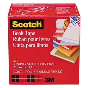 Scotch MMM8453 Book Repair Tape, 3" X 15yds, 3" Core, Clear