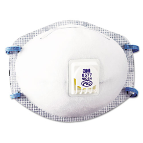 3M MMM8577 Particulate Respirator 8577, P95, One Size Fits All, 10/Box