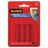 Scotch MMM859 Mounting Squares, Precut, Removable, 11/16