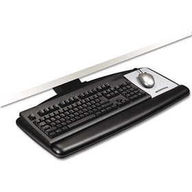 3M MMMAKT90LE Easy Adjust Keyboard Tray, Standard Platform, 23" Track, Black