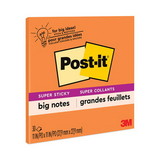 Post-it MMMBN11O Big Notes, Unruled, 11 x 11, Orange, 30 Sheets
