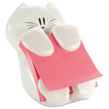 Post-It MMMCAT330 Cat Notes Dispenser, For 3 x 3 Pads, White, Includes (1) Rio de Janeiro Super Sticky Pop-up Pad
