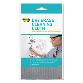 Post-it MMMDEFCLOTH Dry Erase Cleaning Cloth, Fabric, 10 5/8"w X 10 5/8"d