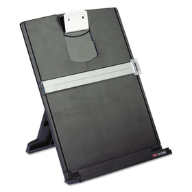 3M/COMMERCIAL TAPE DIV. MMMDH340MB Fold-Flat Freestanding Desktop Copyholder, Plastic, 150 Sheet Capacity, Black