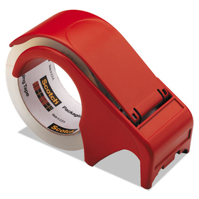 3M/COMMERCIAL TAPE DIV. MMMDP300RD Compact And Quick Loading Dispenser For Box Sealing Tape, 3" Core, Plastic, Red