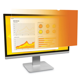 3M MMMGF238W9B Gold Frameless Privacy Filter for 23.8" Widescreen Flat Panel Monitor, 16:9 Aspect Ratio