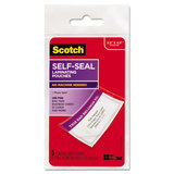 Scotch MMMLS8535G Self-Sealing Laminating Pouches, 12.5 Mil, 2 13/16 X 4 1/2, Luggage Tag, 5/pack