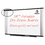 3M/COMMERCIAL TAPE DIV. MMMM7248A Melamine Dry Erase Board, 72 X 48, Aluminum Frame, Price/EA