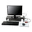 3M MMMMS100B Monitor Stand MS100B, 21.6 x 9.4 x 2.7 to 3.9, Black/Clear, Supports 33 lb, Price/EA