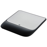3M MMMMW85B Mouse Pad with Precise Mousing Surface and Gel Wrist Rest, 8.5 x 9, Gray/Black