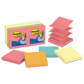 Post-It MMMR33014YWM Original Pop-Up Notes Value Pack, 3 X 3, Canary Yellow/cape Town, 100-Sheet