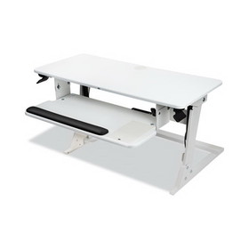 3M MMMSD60W Precision Standing Desk, 35.4" x 23.2" x 6.2" to 20", White