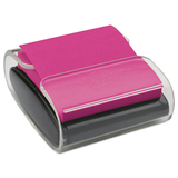 Post-it MMMWD330BK Wrap Dispenser, For 3 x 3 Pads, Black/Clear, Includes 45-Sheet Color Varies Pop-up Super Sticky Pad