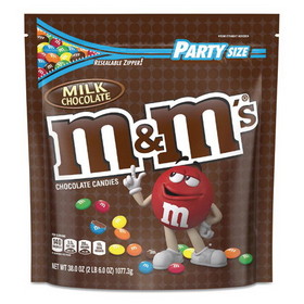 M & M's 55114 Milk Chocolate Candies, Milk Chocolate, 38 oz Bag