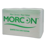 Morcon Tissue MOR 1250 Morsoft 1/4 Fold Lunch Napkins, 1 Ply, 11.5