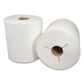 Morcon Tissue MOR400WY Morsoft Controlled Towels, Y-Notch, 1-Ply, 8" x 800 ft, White, 6 Rolls/Carton