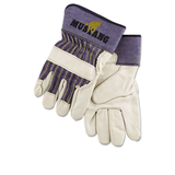 Memphis MPG1935XL Mustang Leather Palm Gloves, Blue/cream, Extra Large, Dozen