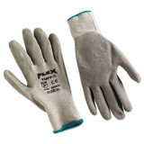 MCR Safety MPG9688XL FlexTuff Latex Dipped Gloves, Gray, X-Large, 12 Pairs